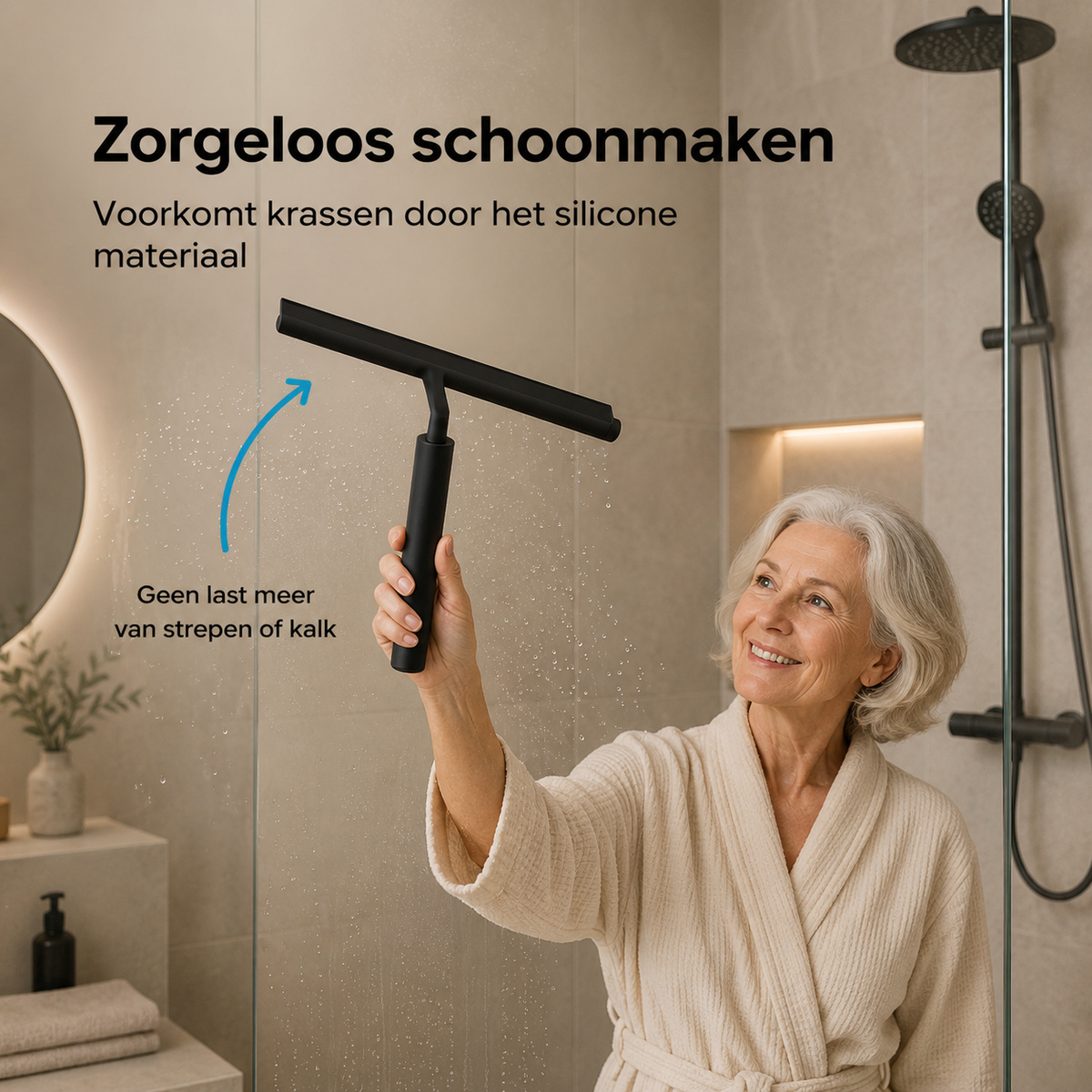 Novren TotalDry™  Uitschuifbare Glas- & Vloerwisser