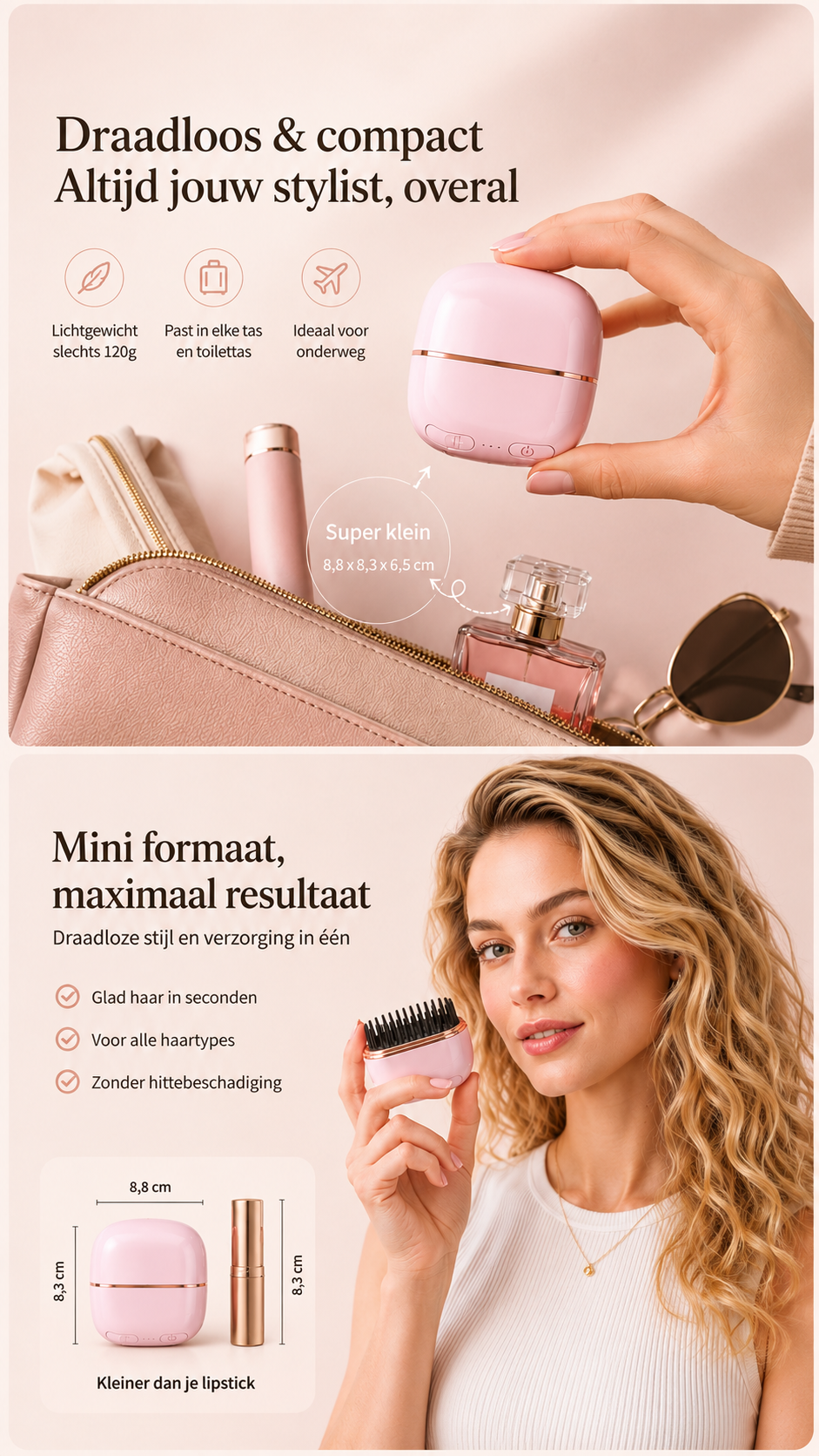 Novren Mini portable Hair Straightener