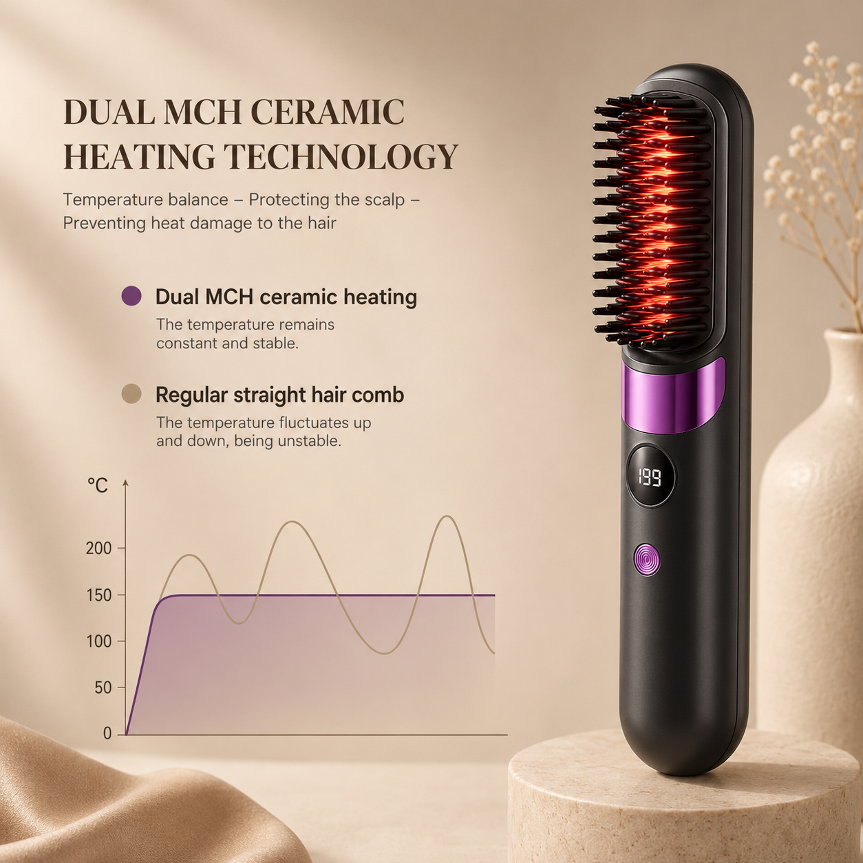 Novren AirBrush™ Pro | Draadloze Stijlborstel