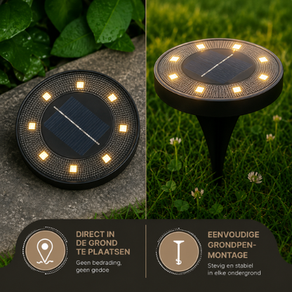 LuminaGlow - Solar LED Grondlamp voor Buiten